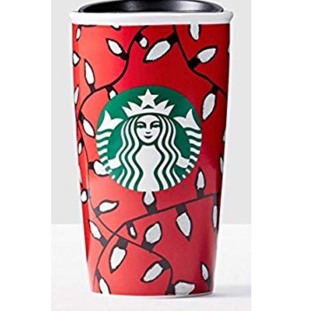 Holiday Christmas Lights Wall Ceramic 2016 Cup